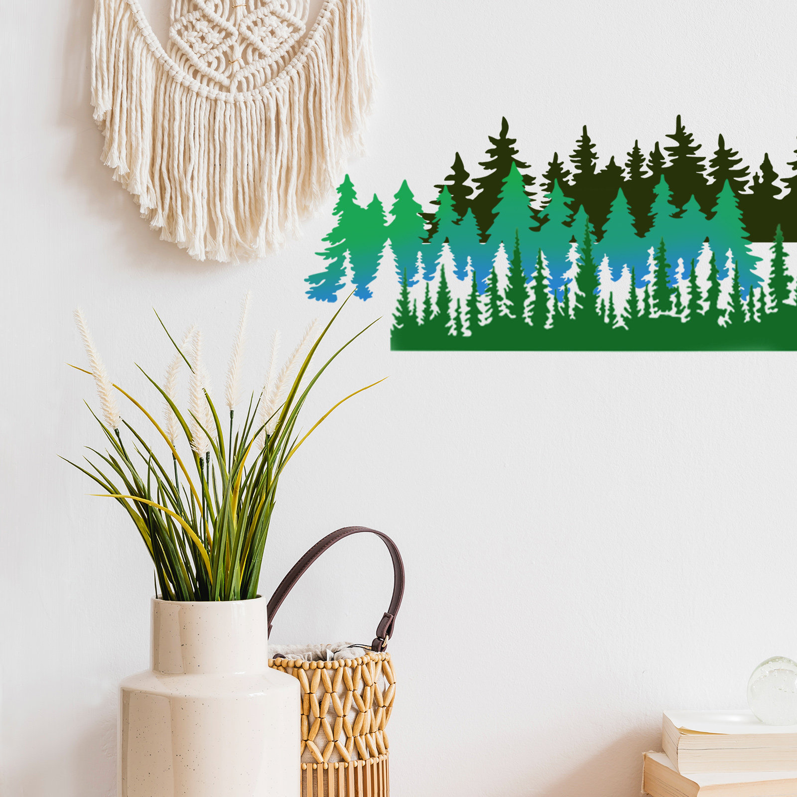 Art Craft Furniture - 10 Adet Ağaç Şablonu Boyama Kalıbı,