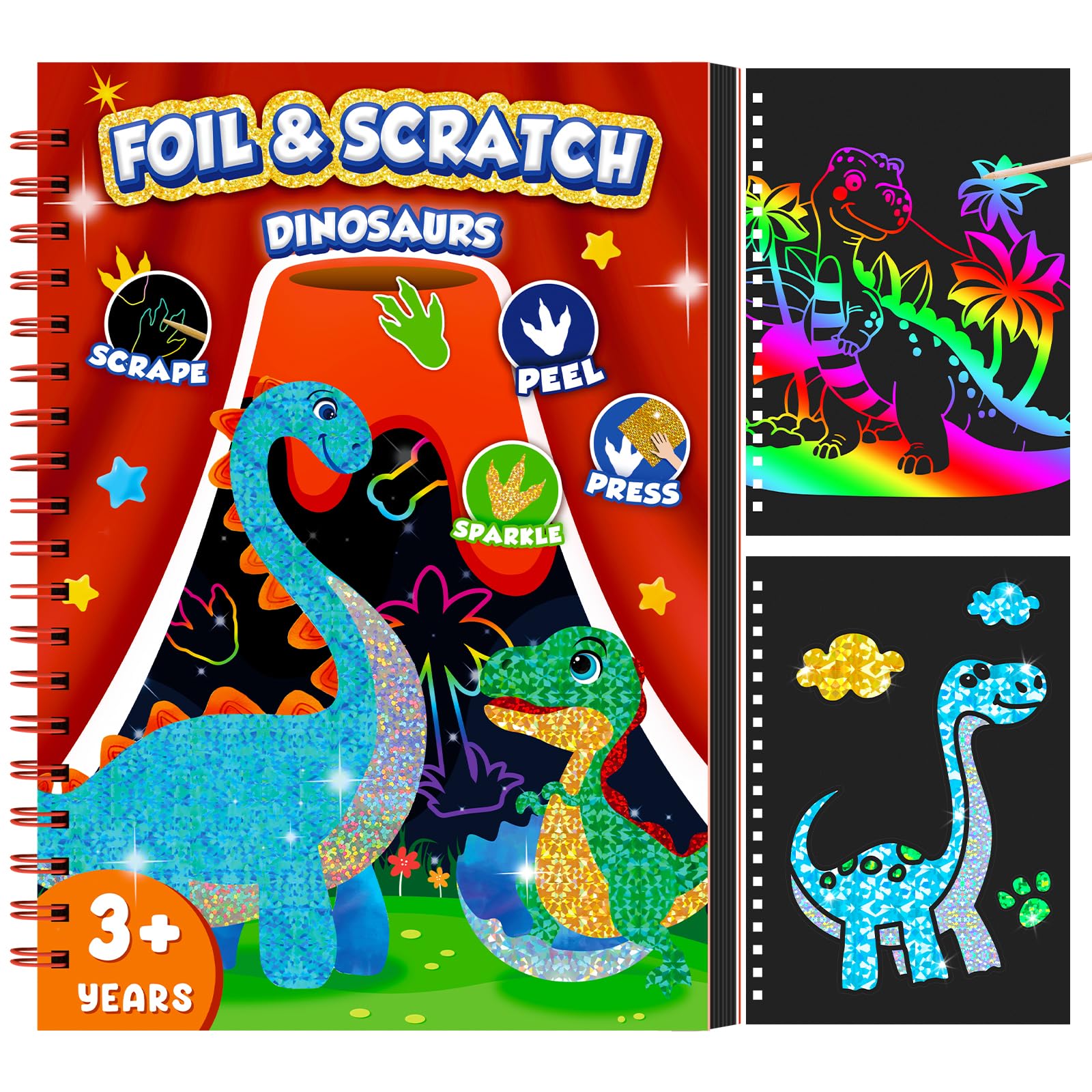 Art Craft Books - Dinozor Kazı Kazan Sanat Kitabı Çocuklar