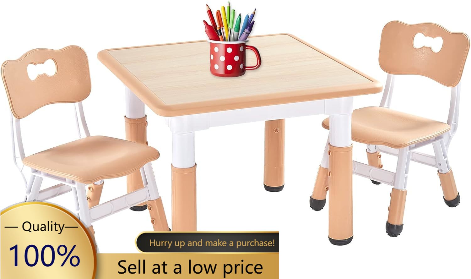 Art Craft Toddler - Çocuk Masası ve 2 Sandalye Seti,