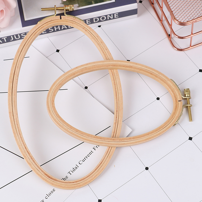 Embroidery Hoop Kit - Bambu gergef çerçeve Oval gergef halka