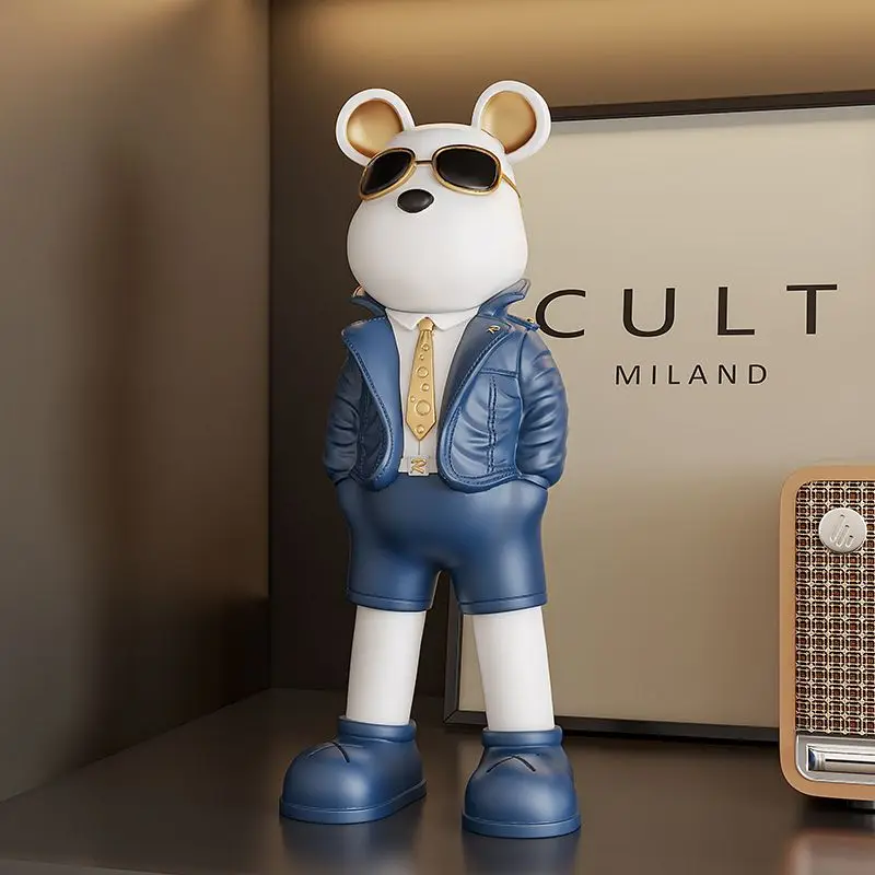 Art Craft Furniture - Yaratıcı Sunnies Ayı Heykeli, Masa Dekorasyonu,