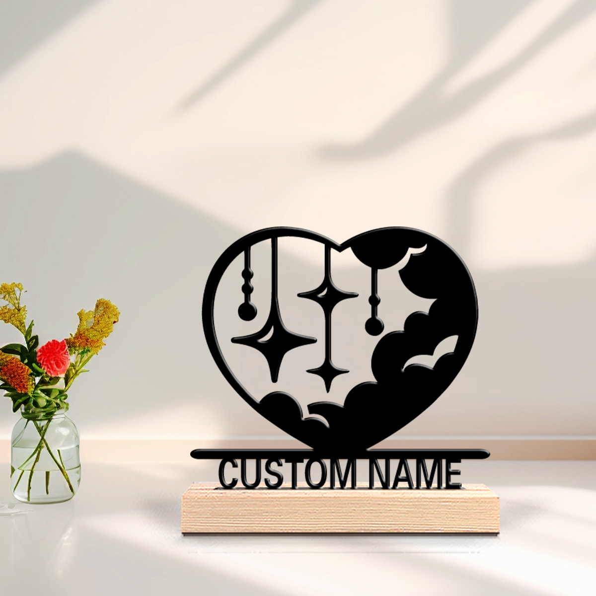 Art Craft Wood - 1 adet Moda aşk bulutu Özelleştirilmiş