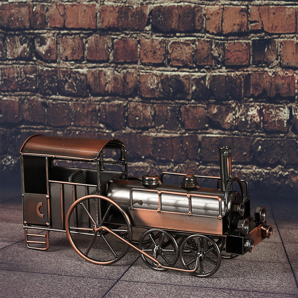 Art Craft Furniture - Retro Vintage Lron buharlı lokomotif modeli