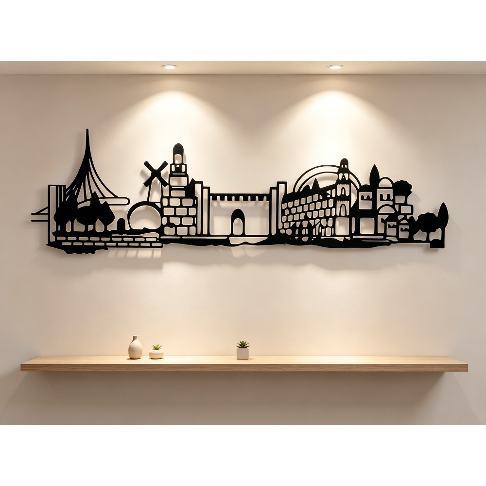 Art & Craft Valley - CIFBUY Metal Duvar Sanatı Kudüs Manzarası