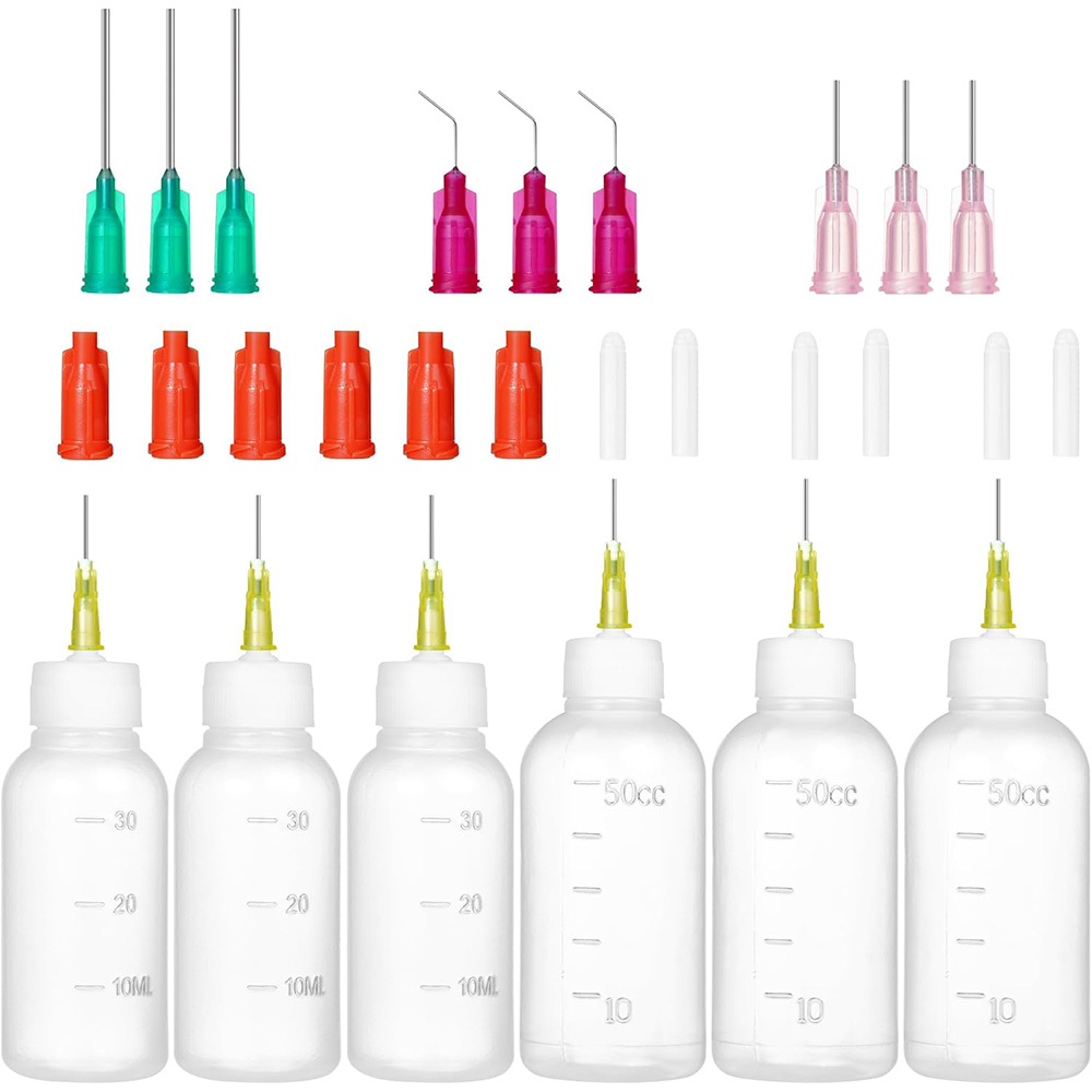 Art Craft Materials - Hassas İğne Uçlu Sıkma Şişe Seti,