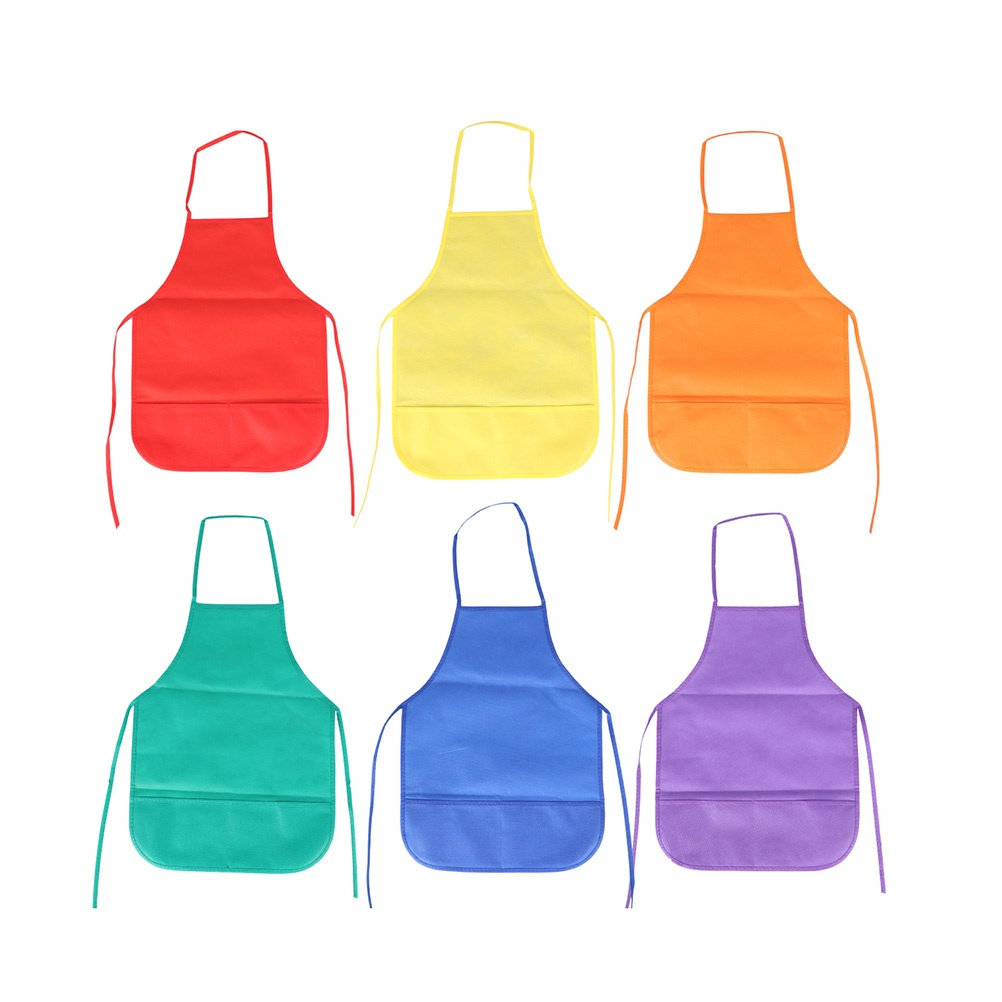 Art Craft Toddler - 6 Adet Su Geçirmez Çocuk Önlüğü,