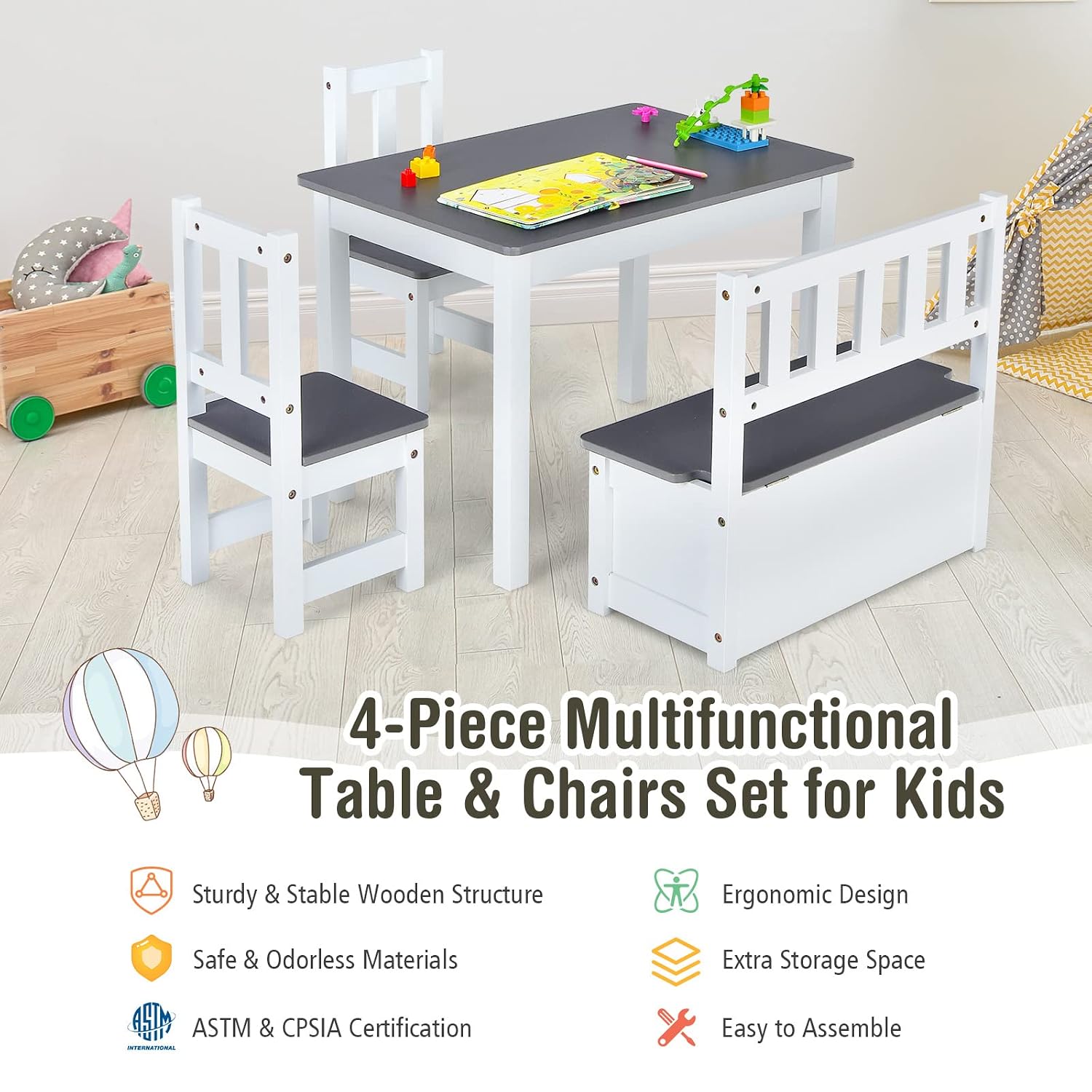 Ahşap Çocuk Masa ve Sandalye S - Art Craft Toddler incelemesi ve fiyatı