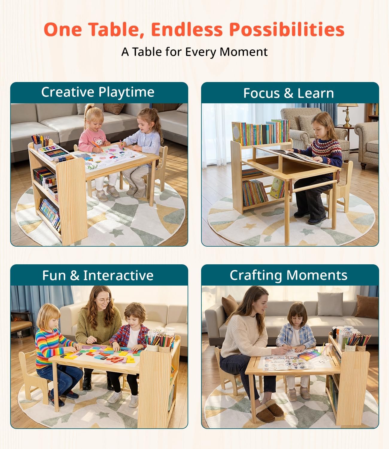 Çocuklar İçin Ahşap Sanat Masa - Art Craft Toddler incelemesi ve fiyatı