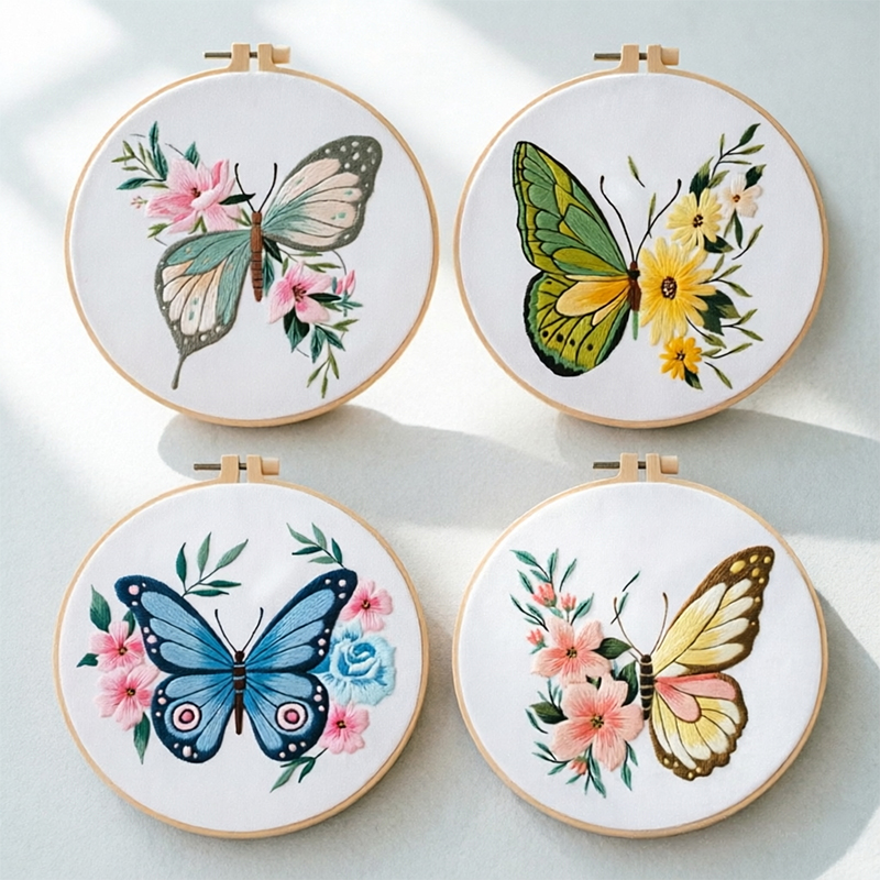 1 adet 20X20CM 7.87 inç Nakış  - Embroidery Hoop Kit incelemesi ve fiyatı