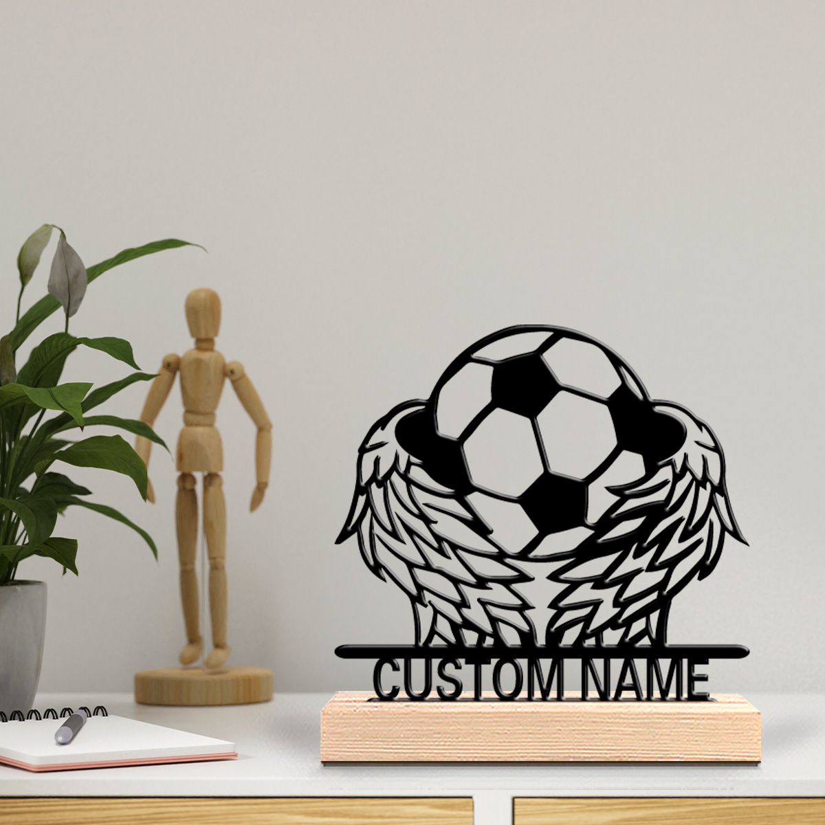 1 adet Kanatlı Futbol Özel Met - Art Craft Wood incelemesi ve fiyatı