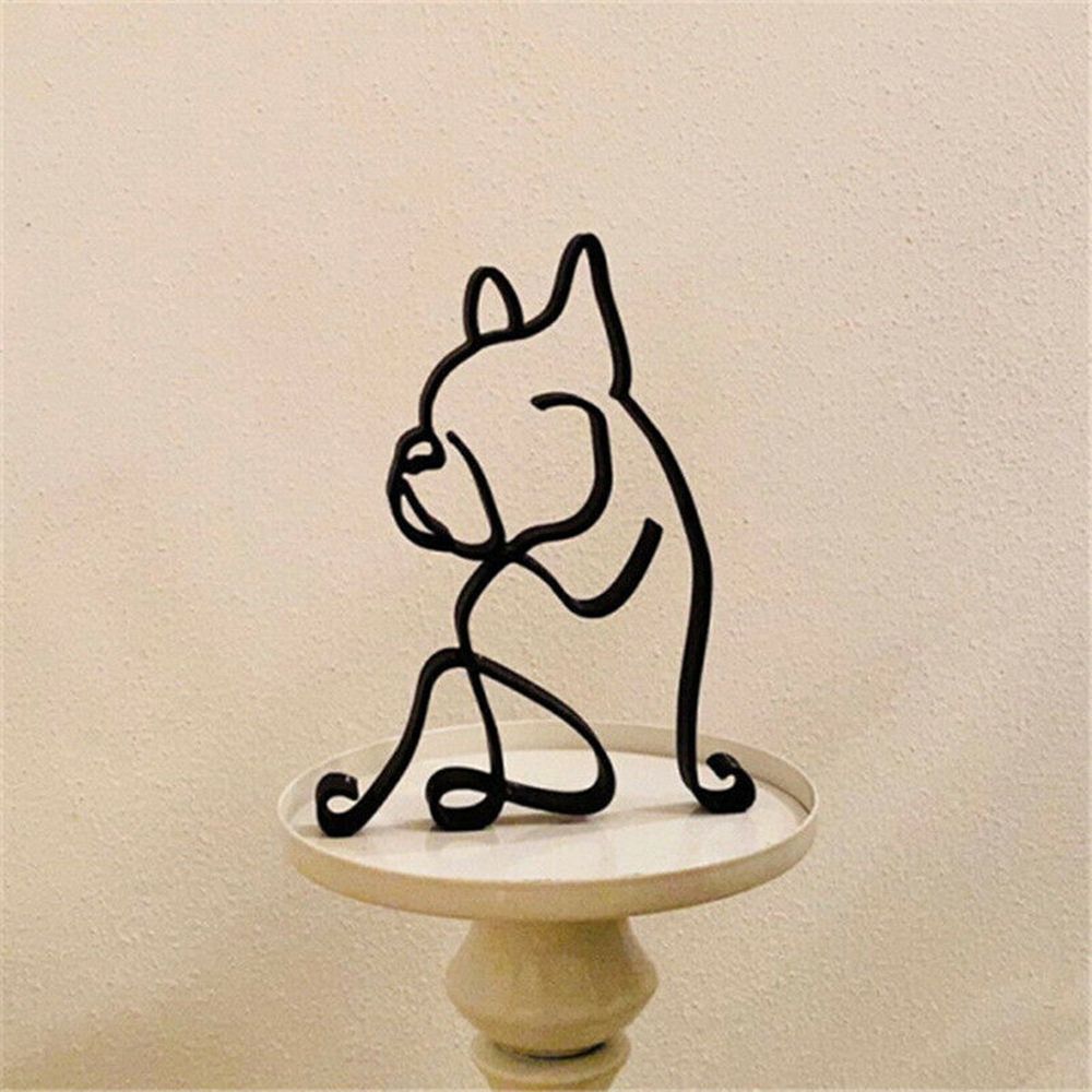 Ferforje Köpek Heykeli Soyut B - Art Craft Furniture incelemesi ve fiyatı