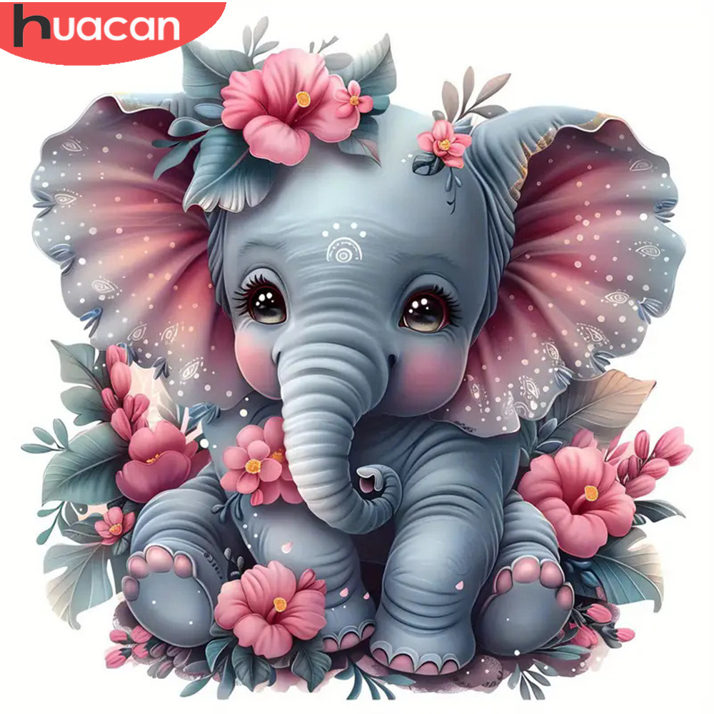 HUACAN elmas boyama hayvan fil - Art Craft Elephant incelemesi ve fiyatı