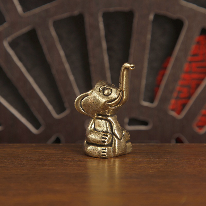 1 adet Pirinç Sevimli Fil Bibl - Art Craft Elephant incelemesi ve fiyatı
