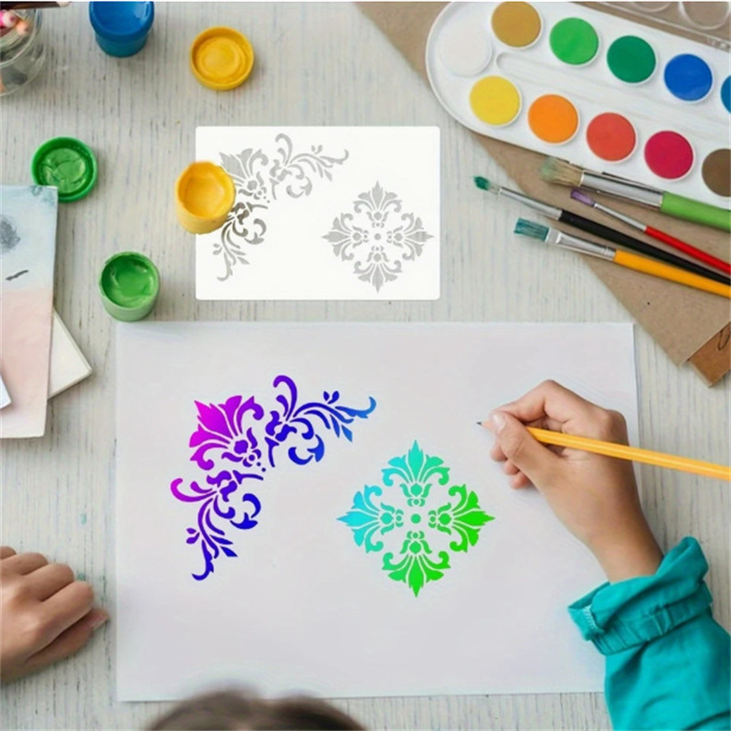 6 adet çiçek köşe şablonları b - Art Craft Furniture incelemesi ve fiyatı