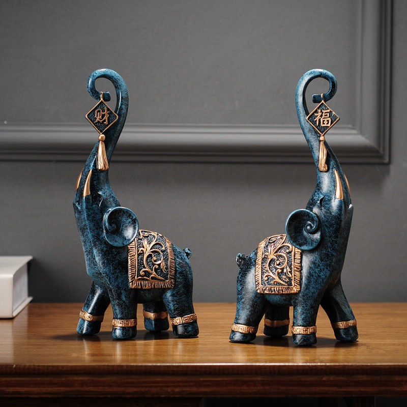 Bir Çift Çin Tarzı Şanslı Zeng - Art Craft Elephant incelemesi ve fiyatı