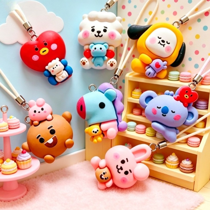 7 adet BT21 Reçine Karikatür F - Art Craft Material incelemesi ve fiyatı