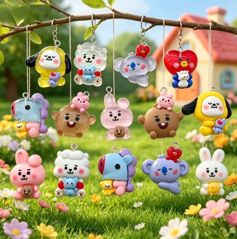 7 adet BT21 Reçine Karikatür F - Art Craft Material incelemesi ve fiyatı