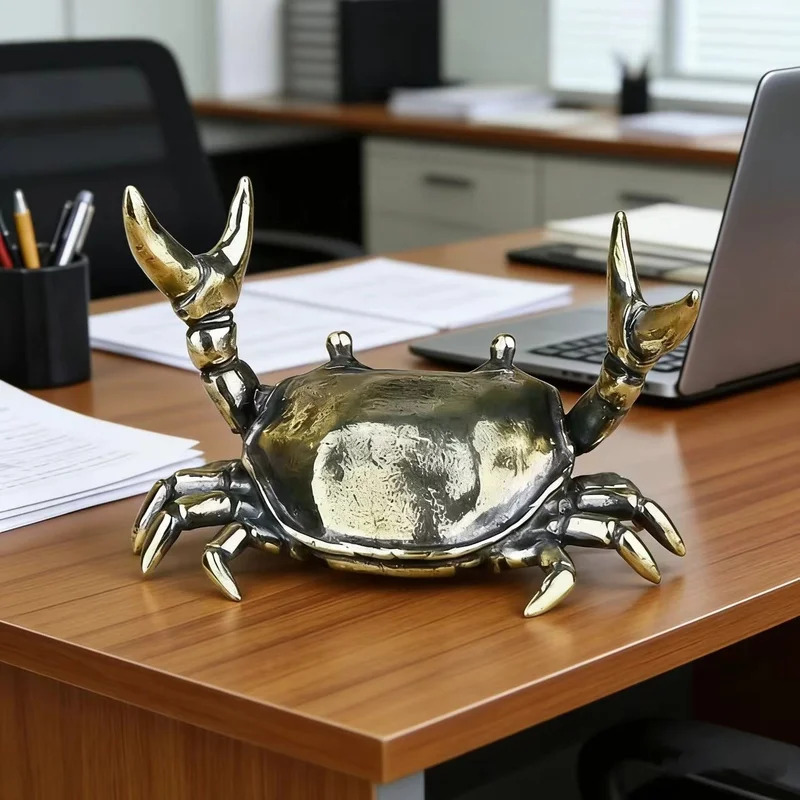 Pirinç Yengeç Heykeli Halter K - Art Craft Furniture incelemesi ve fiyatı
