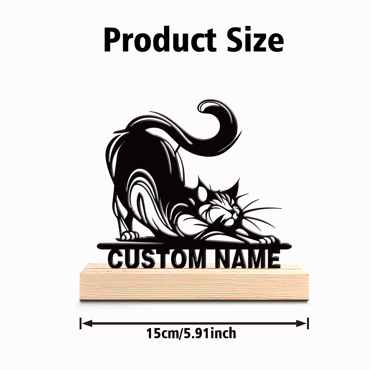 1 adet Modern KEDİ Özel Metinl - Art Craft Wood incelemesi ve fiyatı