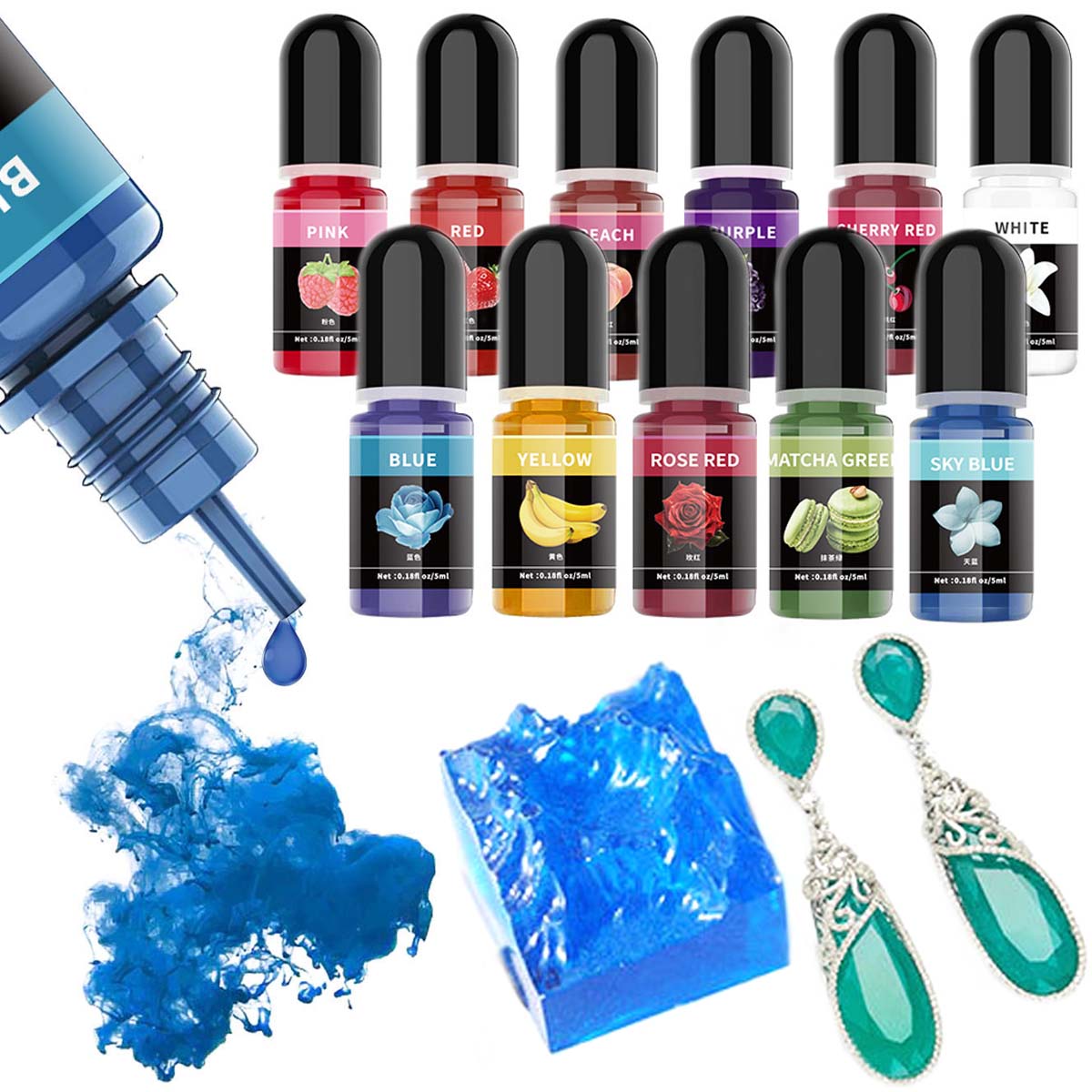 5 ml/şişe Epoksi Reçine Pigmen - Resin Pigment Powder incelemesi ve fiyatı