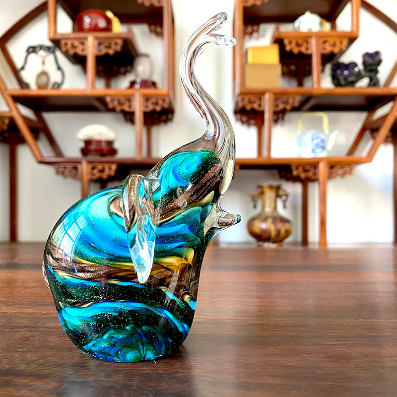 4 renkler kristal cam fil figü - Art Craft Elephant incelemesi ve fiyatı