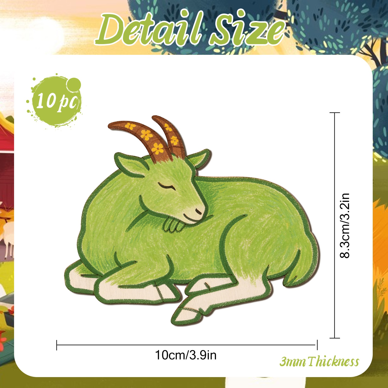 10 adet/takım Bitmemiş Ahşap K - Art Craft Wood incelemesi ve fiyatı