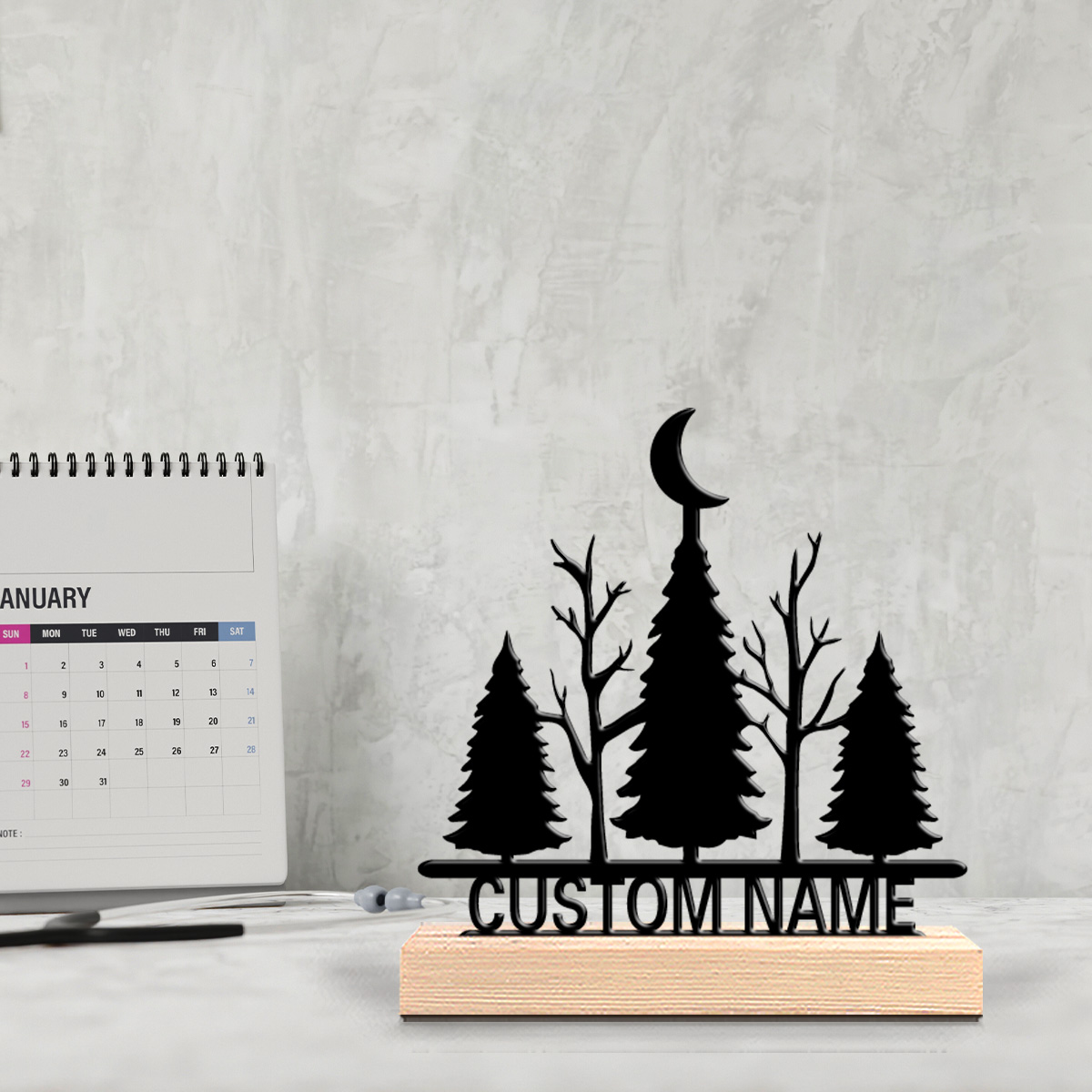 1 adet Minimalist ay ağacı Öze - Art Craft Wood incelemesi ve fiyatı