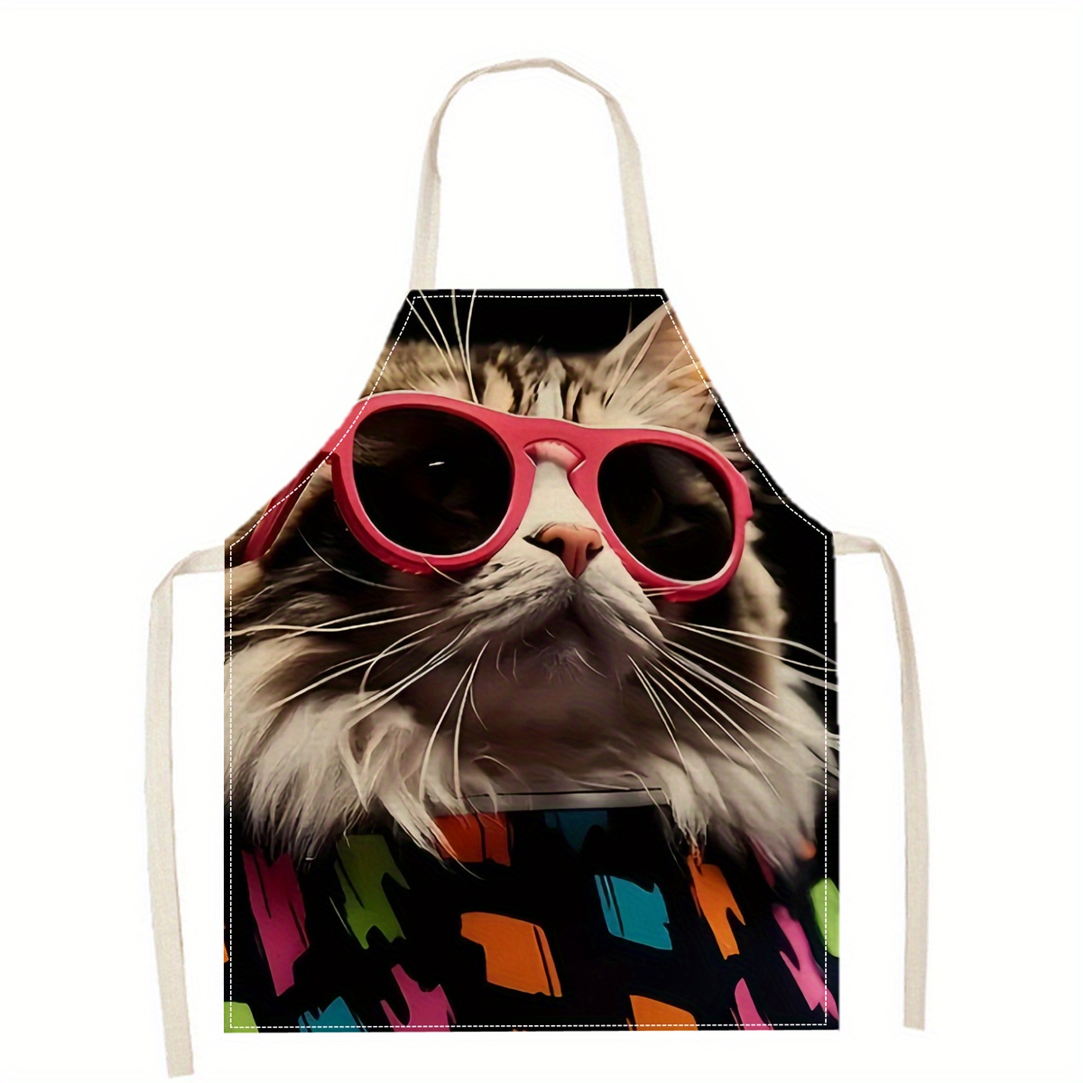 Keten Önlük Komik Kedi Güneş G - Art Craft Gift Ideas incelemesi ve fiyatı