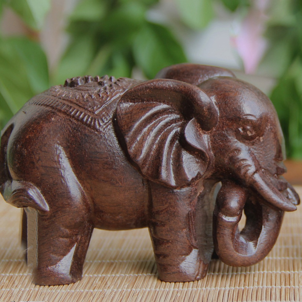 Ahşap fil heykel dekorasyon bu - Art Craft Elephant incelemesi ve fiyatı